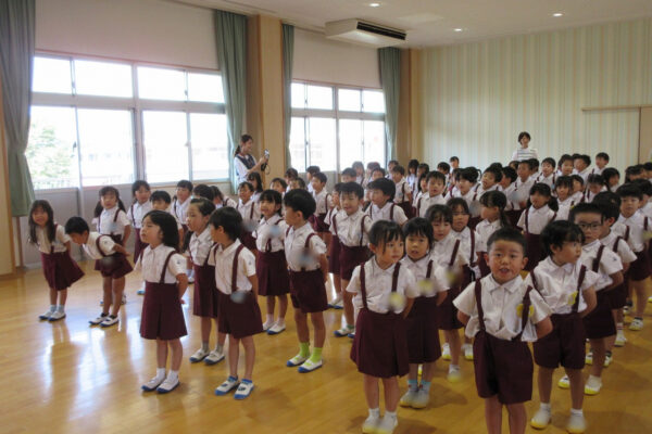 2学期始業式（幼稚園部）