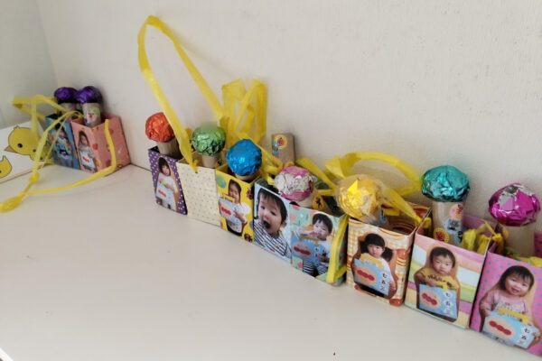 マイクお当番と固定遊具のいちご組