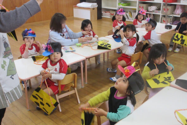 明日は節分👹豆まきです！